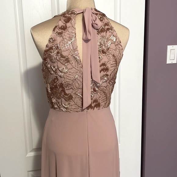 Embroided Chiffon Dress - Picture 5 of 6